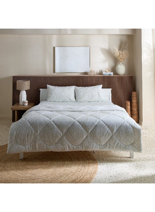 Home Box Malta Musa 3-Piece Printed Cotton King Comforter Set - 220x240 cm  - Image 3