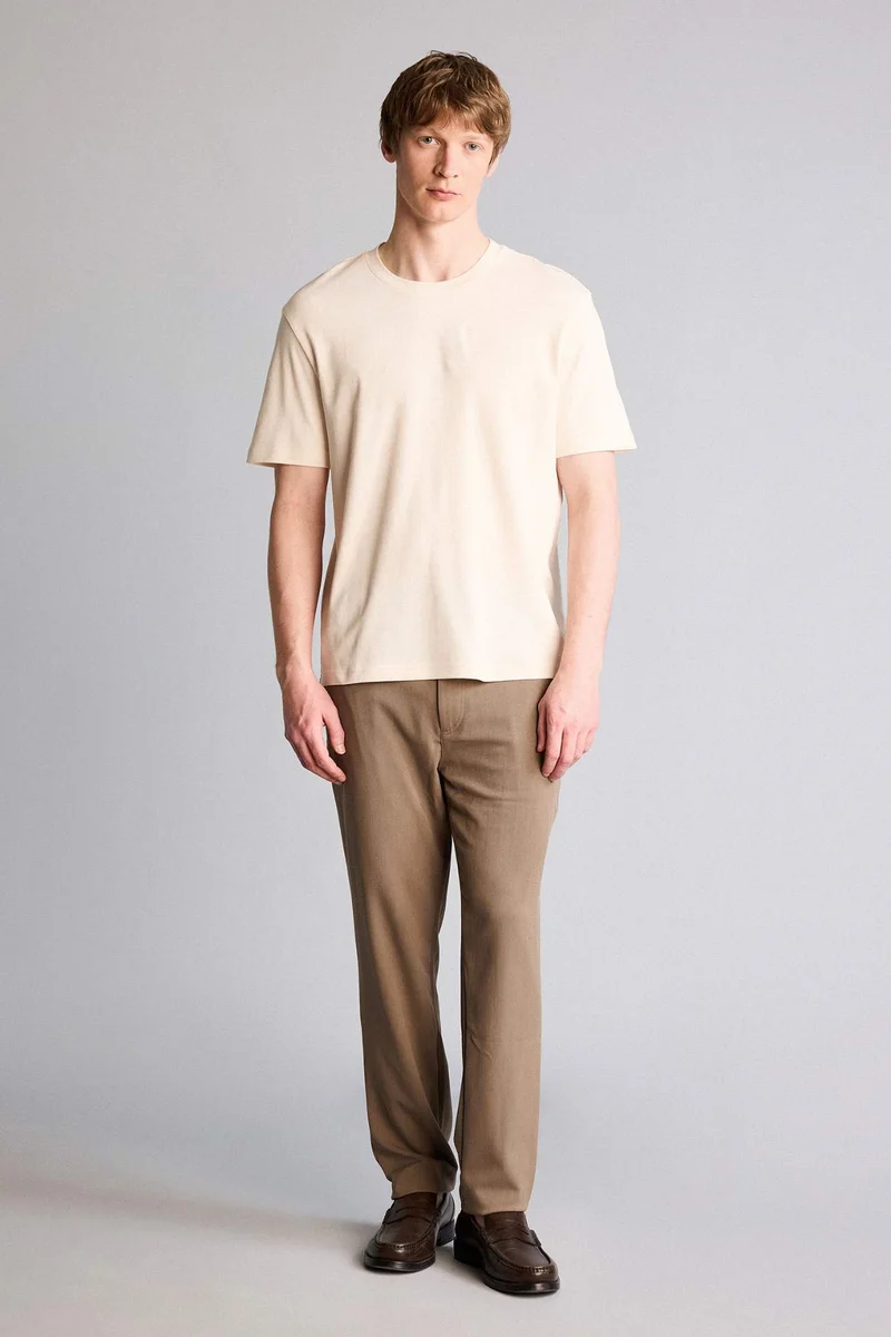 DeFacto Regular Fit Basic 100% Cotton T-Shirt