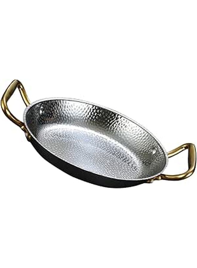 Double Handle Stainless Steel Cooking Pot Pan With Lid For Home Kitchen - Image 1