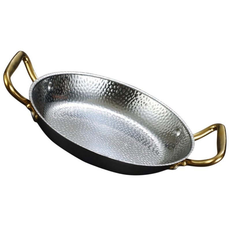 Double Handle Stainless Steel Cooking Pot Pan With Lid For Home Kitchen - Image 2