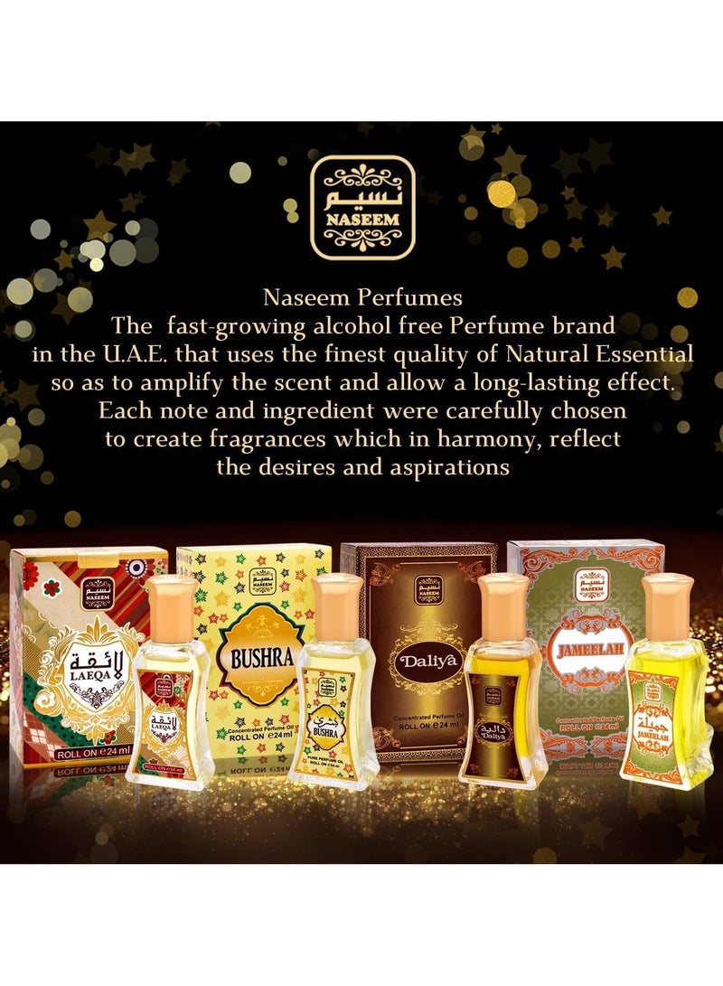 Naseem Perfumes Daliya Roll On Perfume Subtle Tone Eau De Parfum For Men & Women 24 ml - Image 5