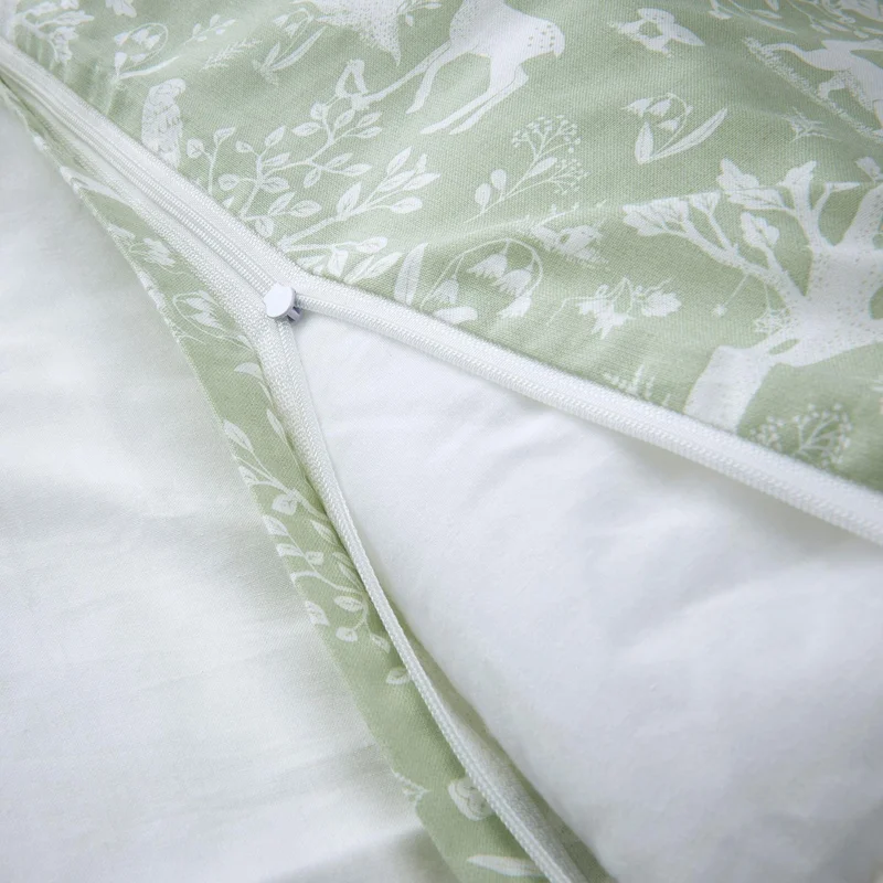 Ikea Baby Bedding Set Water Green Color-Forest Theme 110X125/35X55 cm Without Sheets