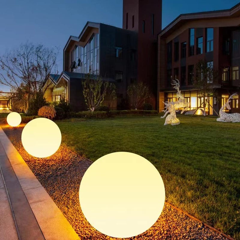 shumi شومي ضوء الكرة الشمسية - مصباح طاولة LED خارجي 12 بوصة، 10 ألوان RGB وضوء كروي قابل للتعتيم مع جهاز تحكم عن بعد، ديكور لروضة الأطفال والفناء والحديقة والساحة والشاطئ والممر - Image 3
