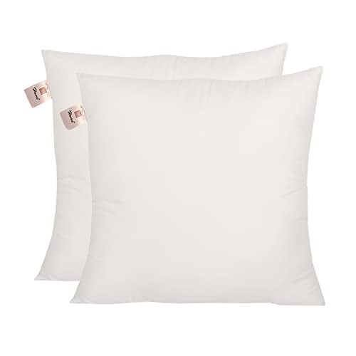 Home-The Best is for You Micro Fiber Cushion Insert Extra Soft, White (Pack of 2, 12x12 Inch) - Image 1