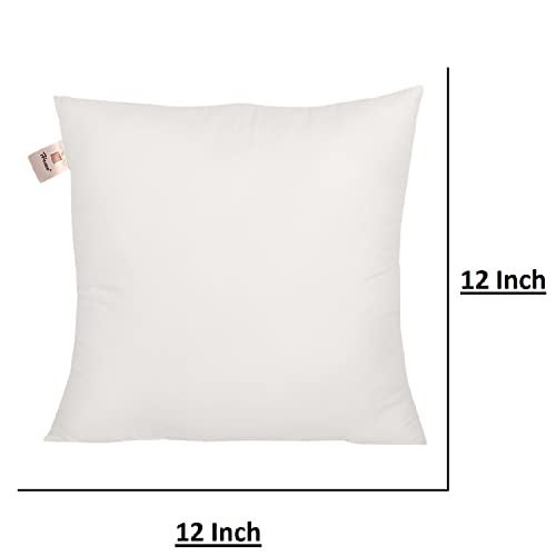Home-The Best is for You Micro Fiber Cushion Insert Extra Soft, White (Pack of 2, 12x12 Inch) - Image 2