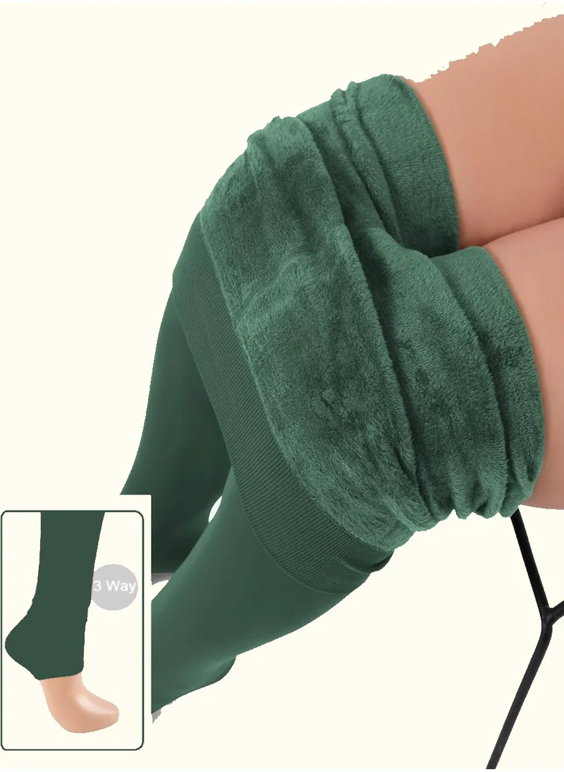 Mistirik Mystical Ravena Model With Plush Furry Warm Thick Pantyhose Tights