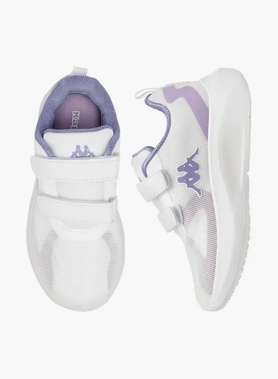 Kappa Girls' Logo Applique Sports Shoes with Hook and Loop Closure