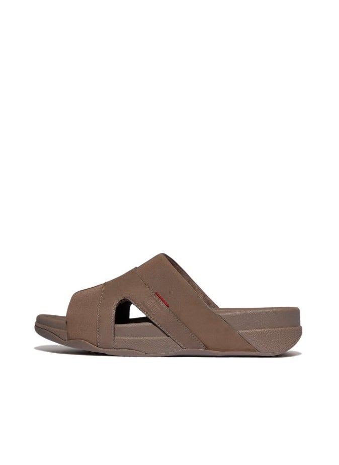 FitFlop - 049-824 Fitflop Men Sandals Freeway Iii Mens Leather-Mix Slides - Java Java GV4-C75 Brown - Image 1