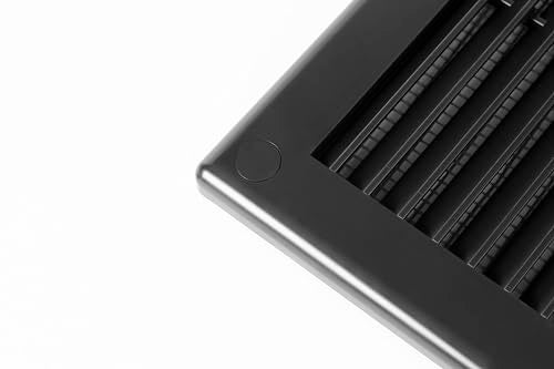 Awenta 8" x 8" Inch Square Plastic Black Ventilation Grille with Mesh - Intake, Exhaust, Dryer Soffit Air Vent Cap - HVAC Ceiling Register Vent Cover - Crawl Space Exhaust Wall Vent Hose - Image 5
