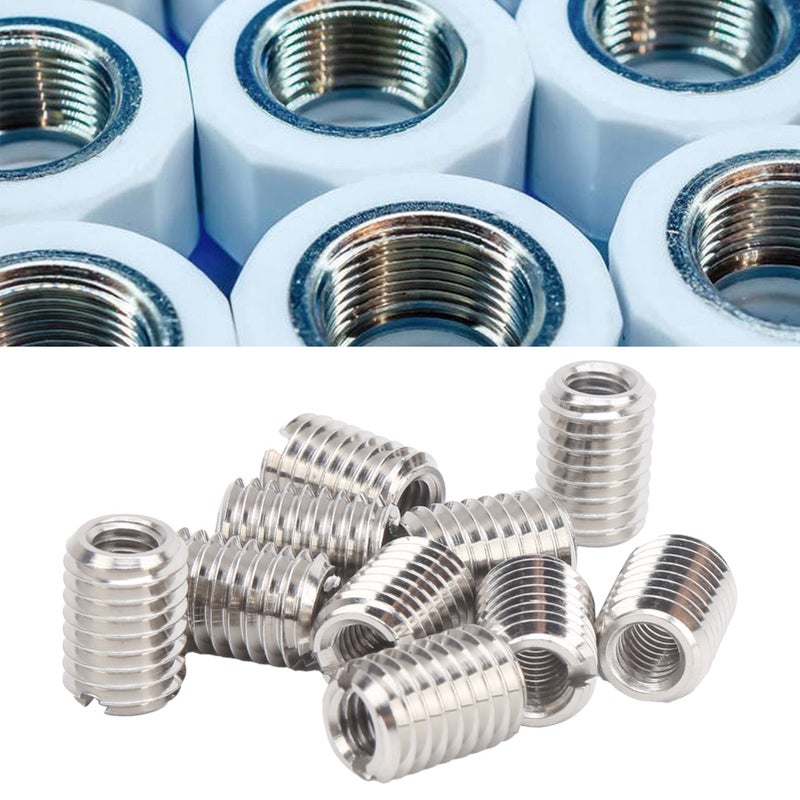 10Pcs Thread Inserts Male Female Reducing Nut Repair Tool Stainless Steel Fastener - Image 4