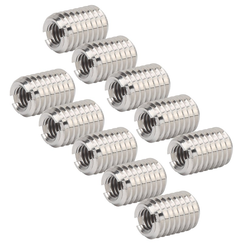 10Pcs Thread Inserts Male Female Reducing Nut Repair Tool Stainless Steel Fastener - Image 5