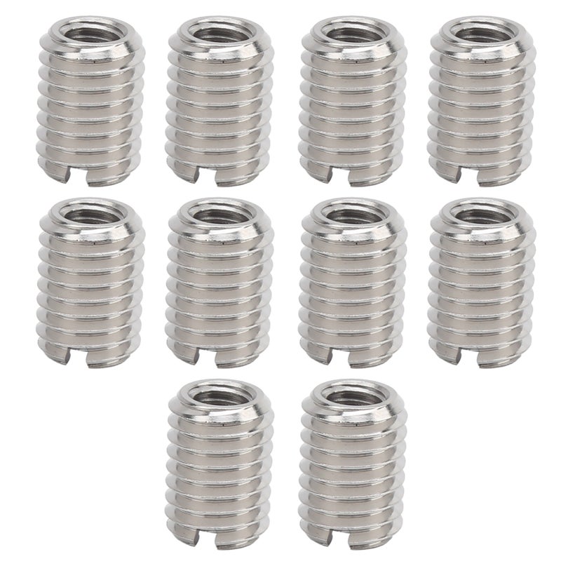10Pcs Thread Inserts Male Female Reducing Nut Repair Tool Stainless Steel Fastener - Image 1