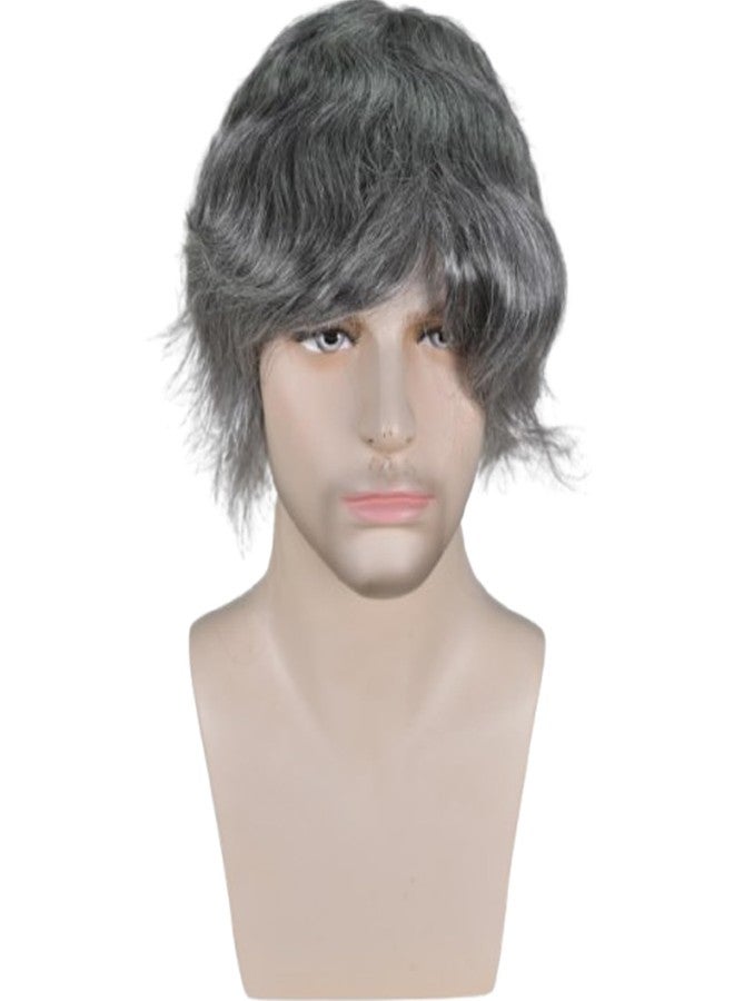 Voloria Durable Hair System for Men French Lace Front Fine Mono and Skin PU Around Mens Toupee Human Hair Pieces Natural Hairline Hair Replacement for Men 8x10INCH 1B Black with 50% White hair - Image 3