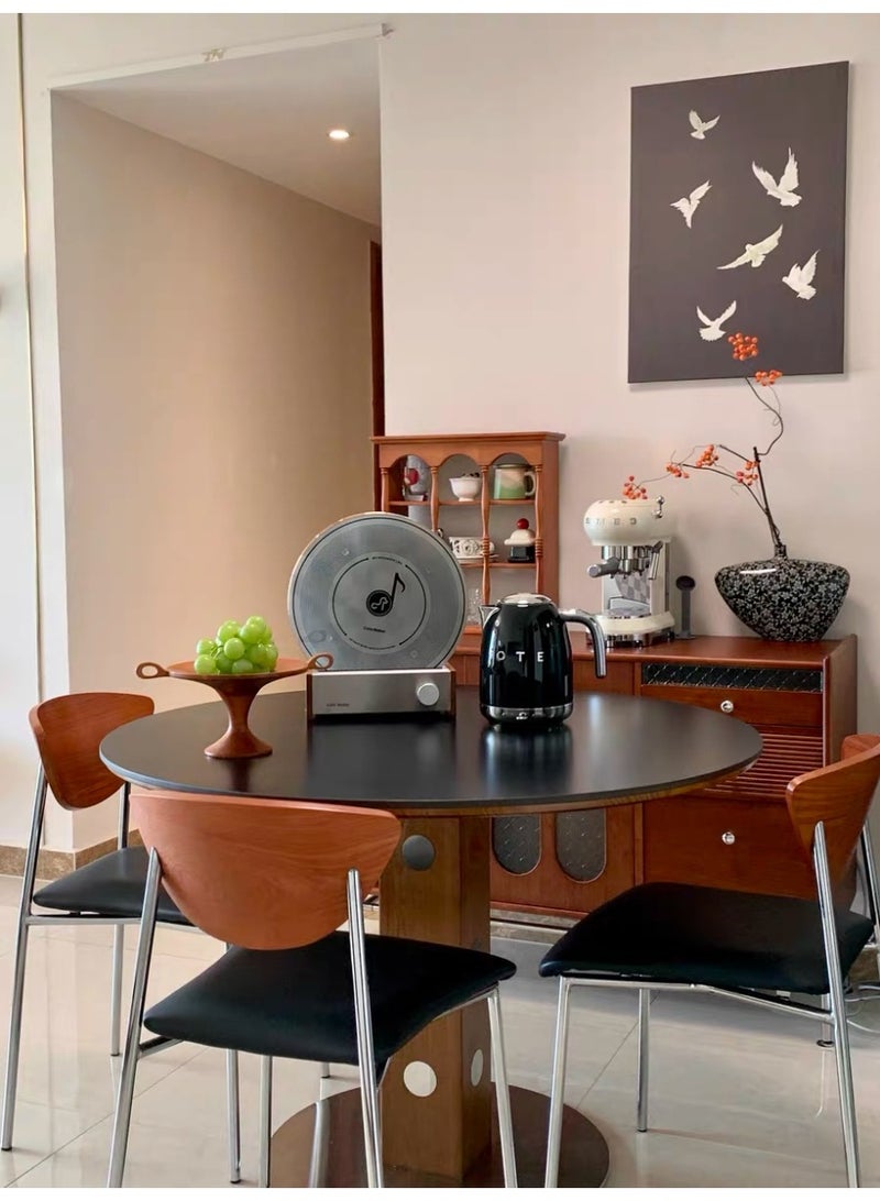 OTE 1.5L Electric Kettle, Retro Water Boiler with LCD Temperature Display, 5-Speed Temperature Control & Auto Keep Warm Function Black - Image 2