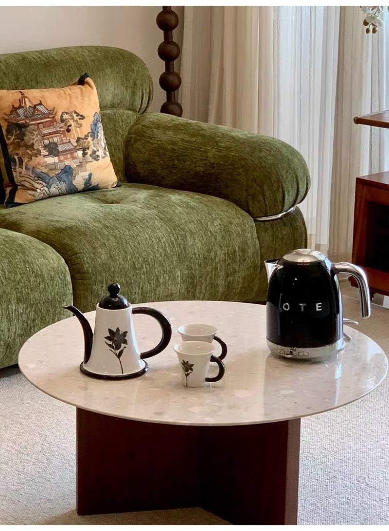 OTE 1.5L Electric Kettle, Retro Water Boiler with LCD Temperature Display, 5-Speed Temperature Control & Auto Keep Warm Function Black - Image 3