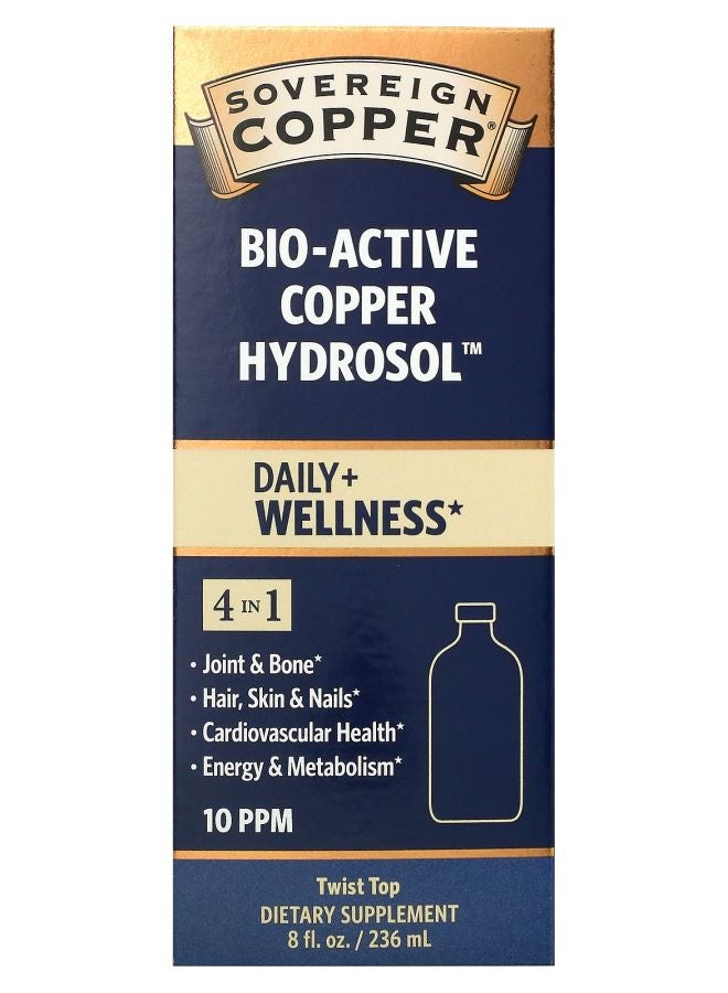 Sovereign Silver Bio-Active Copper Hydrosol 10 PPM 8 oz (236 ml)