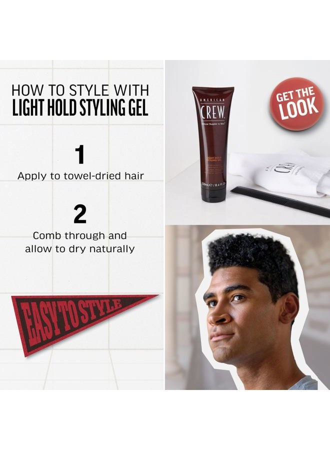 American Crew Men's Hair Gel, Light Hold Styling Product, 13.1 fl oz - Image 3