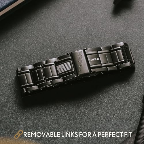 iHeartDogs Hero Company Titanium Magnetic Bracelet - Abrams Thunderbolt Tank Magnetic Therapy Bracelet with Link Removal Tool - Image 4