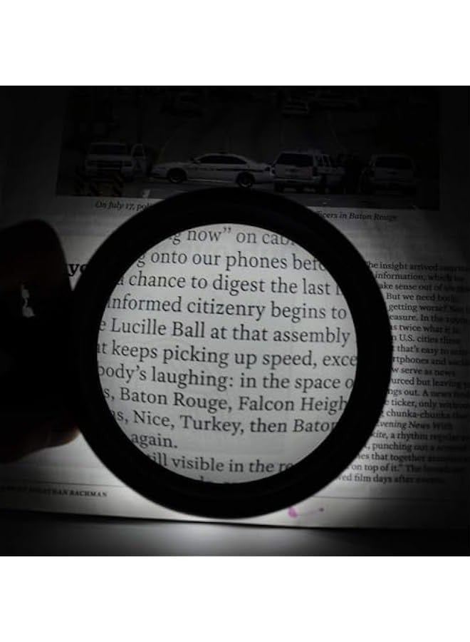 Handheld Magnifying Glass with 12 LED Light for Macular Degeneration, Senior Reading, Soldering, Inspection, Coin and Jewelry Exploration. - Image 5