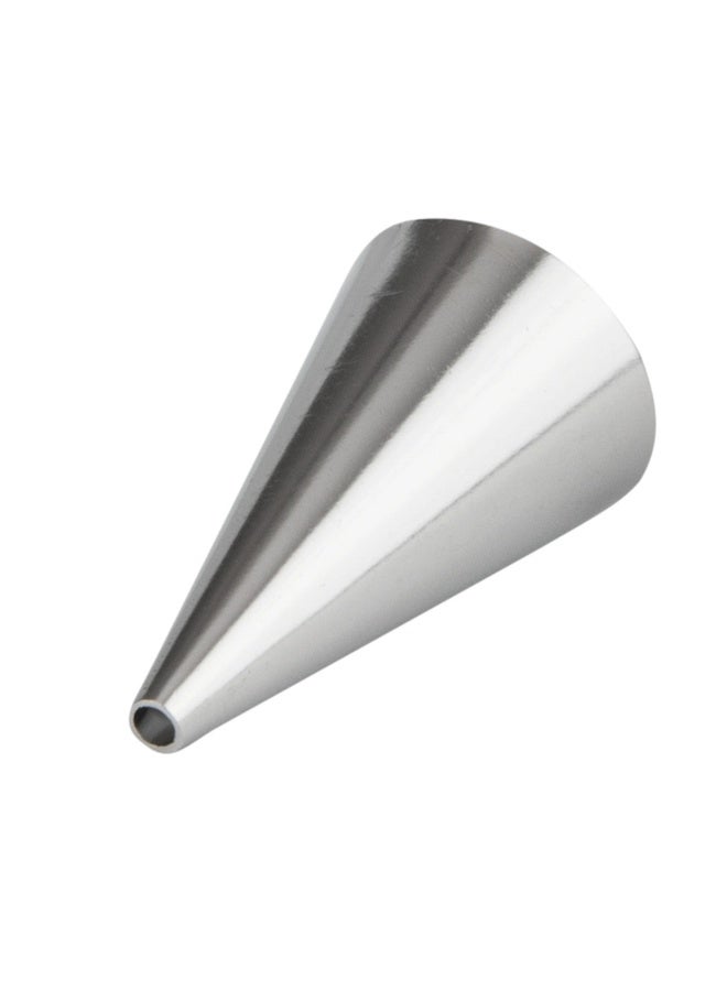 Restaurantware Pastry Tek Piping Tip, 1 Round Round Tip For Icing - #4, Corrosion-Resistant, Stainless Steel Icing Tip, Dishwasher-Safe, Decorate Cupcakes, Cakes, or Cookies - Image 1