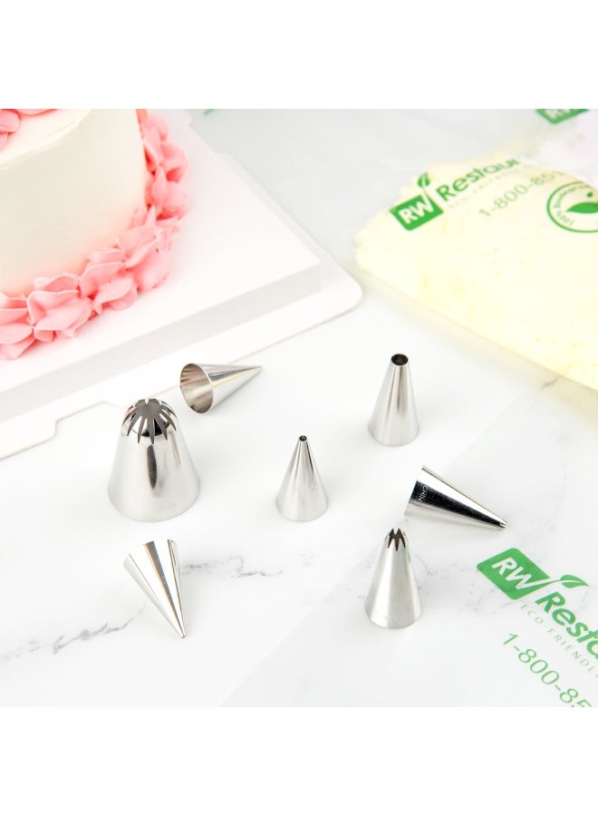 Restaurantware Pastry Tek Piping Tip, 1 Round Round Tip For Icing - #4, Corrosion-Resistant, Stainless Steel Icing Tip, Dishwasher-Safe, Decorate Cupcakes, Cakes, or Cookies - Image 5