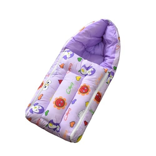 ParentsLap Gem Baby Sleeping Bag Cum Carrying Bag (Purple) - Image 1
