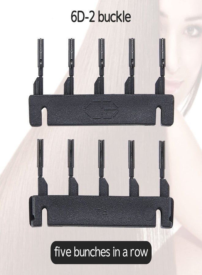 6-Domideance Second Generation of 6D Buckle Row，Secondary Replacement Use，Five Bunches in a Row， Black(40pcs) - Image 2
