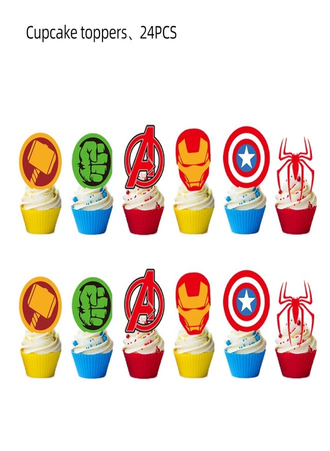 Losede 25PCS Cake Toppers Cupcake Toppers Cake Decorations Birthday Party Supplies Decorations (Style 4) - Image 3