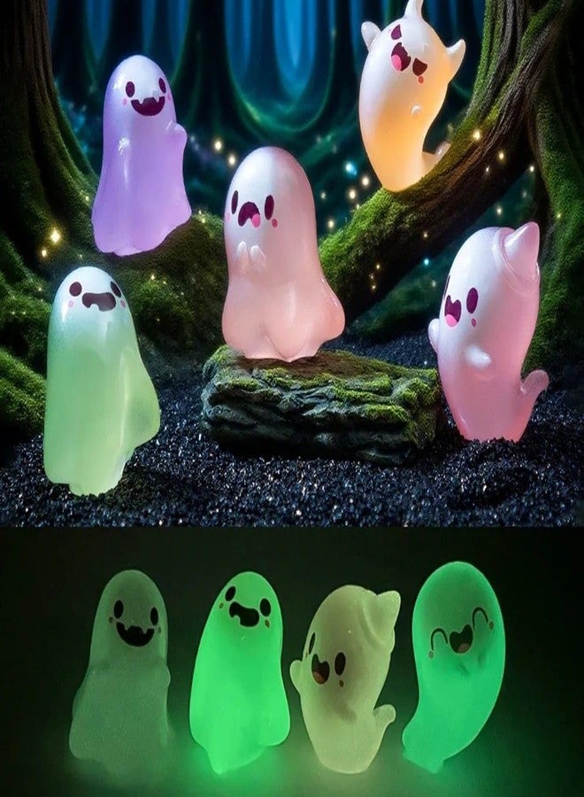 VRB Dec 6 Pcs Miniature Showpiece Set for Home Decor,Car Dashboard,Valentine,Living Room,Gifts Figurines,Cake Decoration Items,Figurines for Home Decor. (6 Pcs Flying Ghost Miniatur) - Image 4