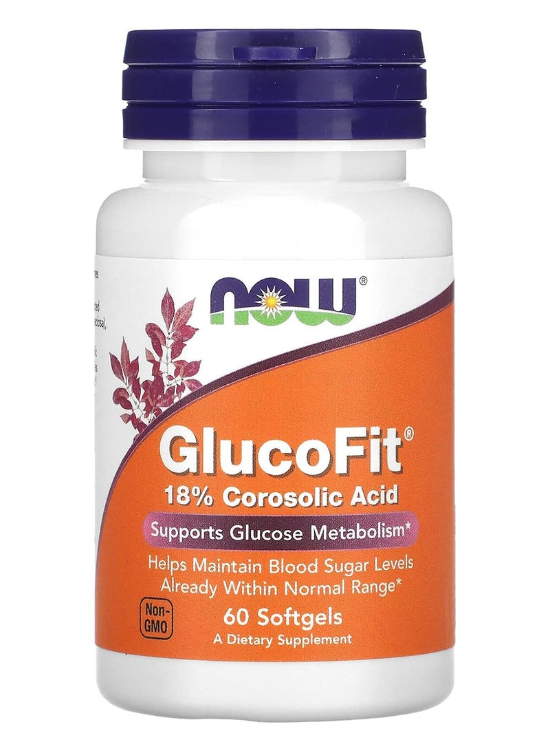 now Ments Glucofit With 18% Corosolic Acid 60 Softgels - Image 1