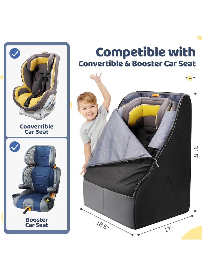YOREPEK Padded Car Seat Travel Bag for Airplane Travel - Image 2