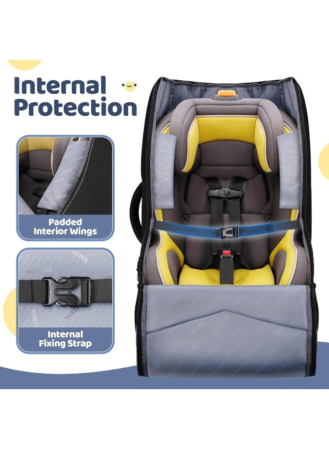 YOREPEK Padded Car Seat Travel Bag for Airplane Travel - Image 5