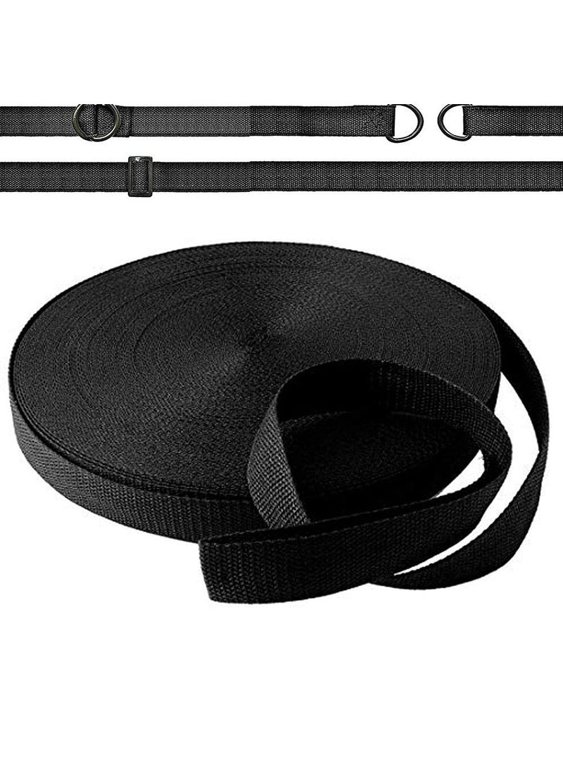 DIY Crafts Diy Crafts CTDIYHI47961 1 Wide Black Polypro Strap Webbing Roll for Works 2 Pack of 25 Yards Multicolor  - Image 1
