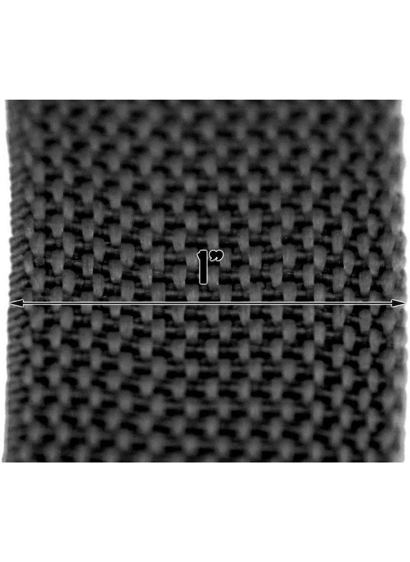 DIY Crafts Diy Crafts CTDIYHI47961 1 Wide Black Polypro Strap Webbing Roll for Works 2 Pack of 25 Yards Multicolor  - Image 5