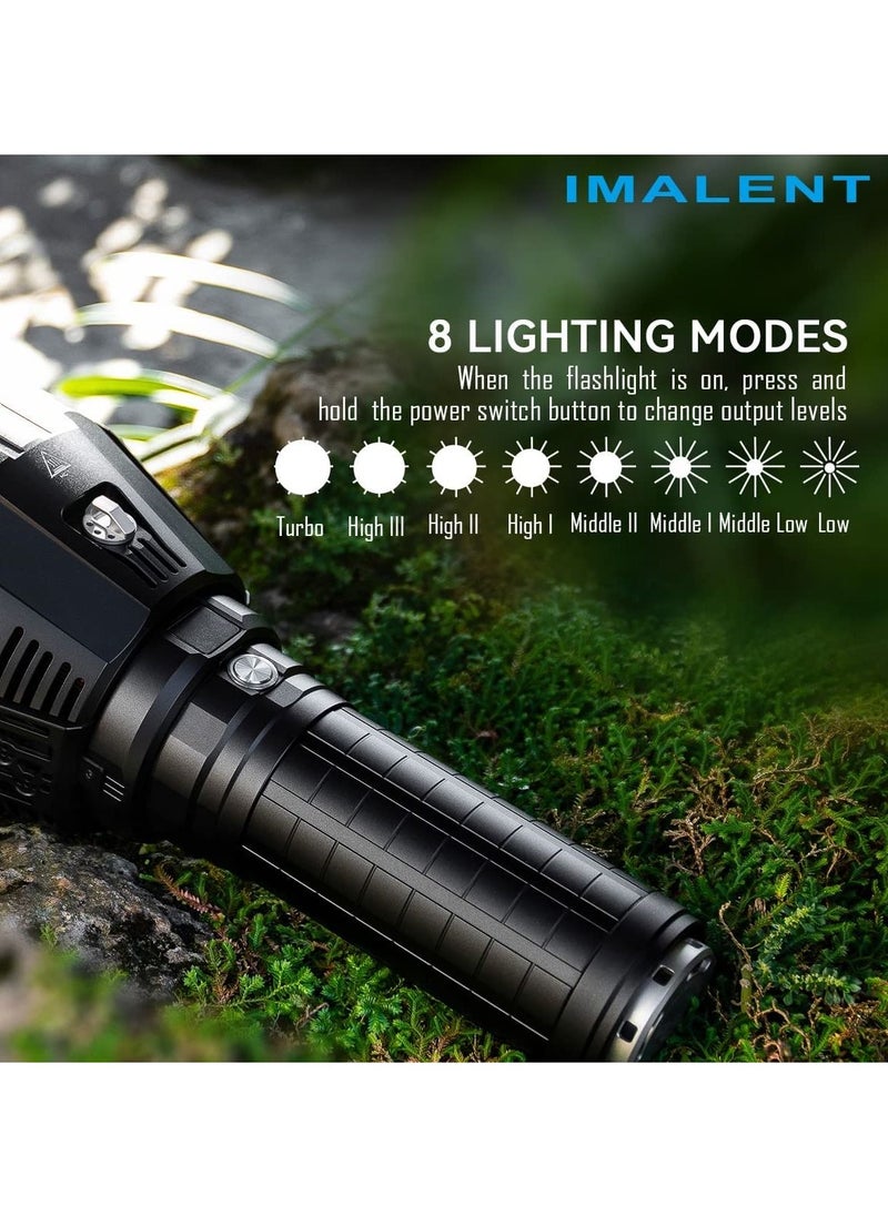 IMALENT - IMALENT MS18 Brightest Flashlight 100,000 Lumens Powerful Torch Black - Image 1