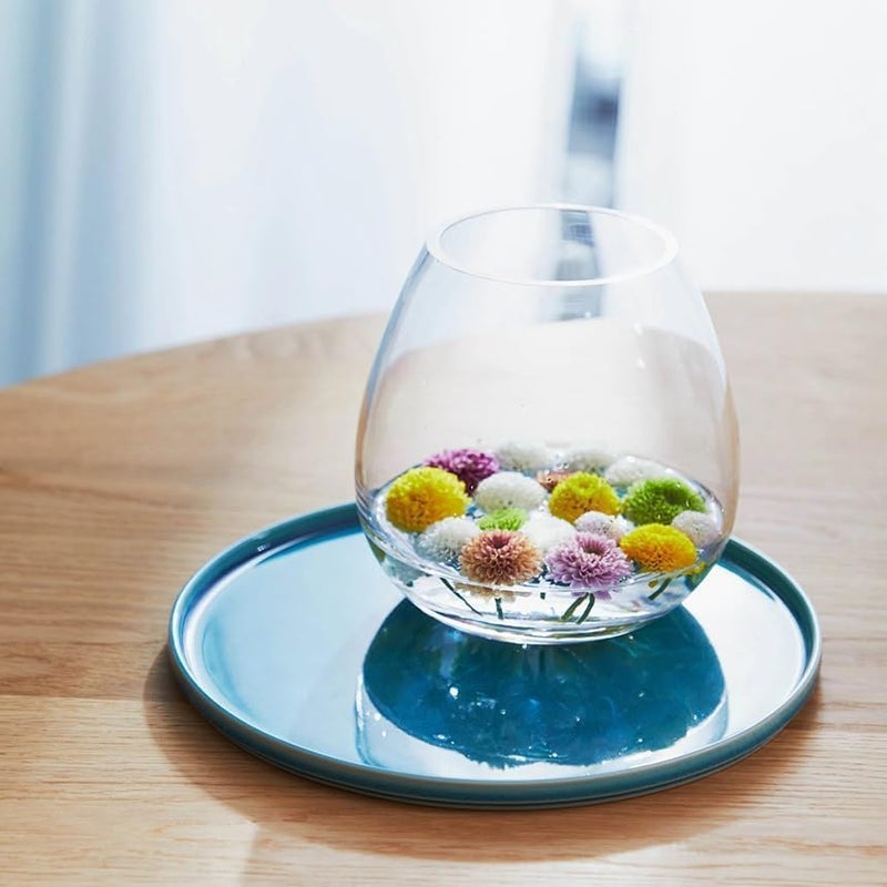 LSA Clear Glass Vase H17cm Teardrop Elegant Home Decor Vase, Made in Poland - Image 5