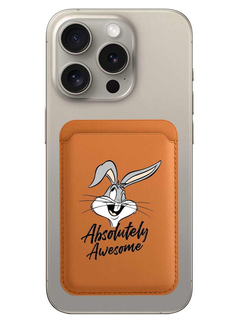 Theodor Magnetic Wallet, Compatible with MagSafe Wallet, for iPhone Wallet, for iPhone 16/15/14/13/12 Series, Not for iPhone 13/12 mini, 3 Card Holder, Vegan Leather, Brown - Absolutely Awesome - Image 1