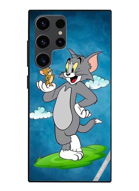 Protective Case Cover For Samsung Galaxy S24 Ultra Tom And Jerry Design Multicolour