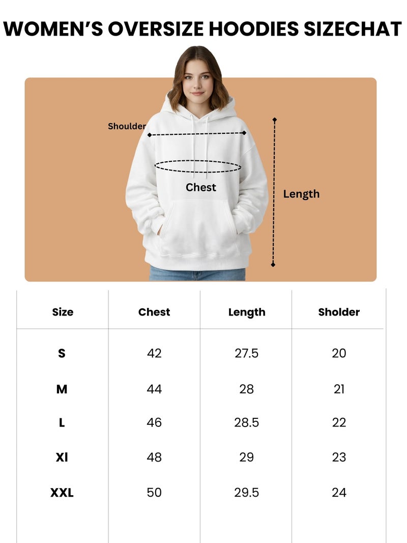 ENCIGER Womens Solid Hoodie | Oversized Fit Winter Sweatshirt with Kangaroo Pocket | Warm Casual Pullover Black, S - Image 3
