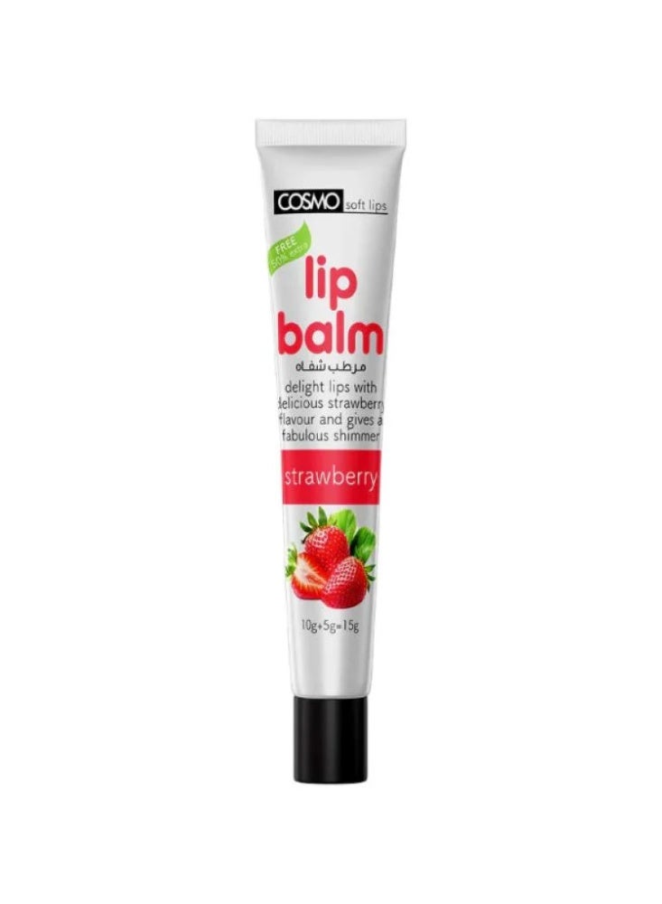 Soft Lips Lip Balm, Strawberry Flavor, 15g