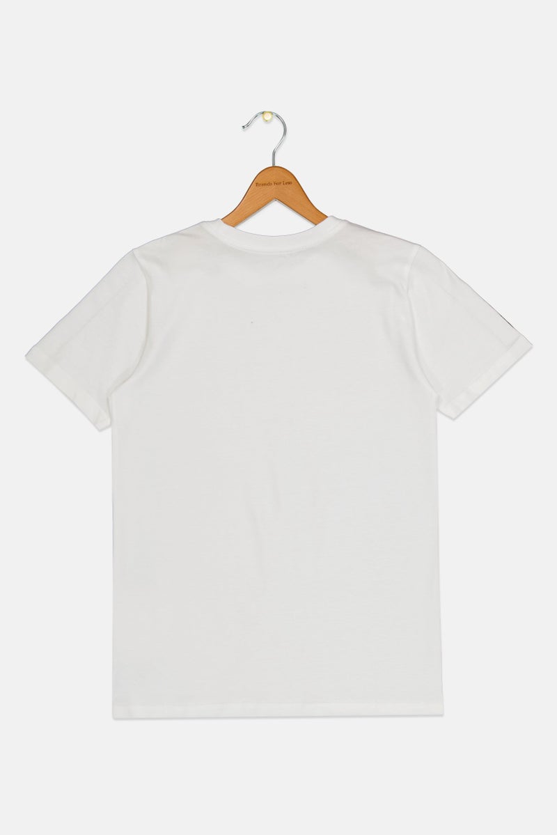 PUMA تي شيرت أولاد قصير الأكمام خارجي، أبيض - Image 3