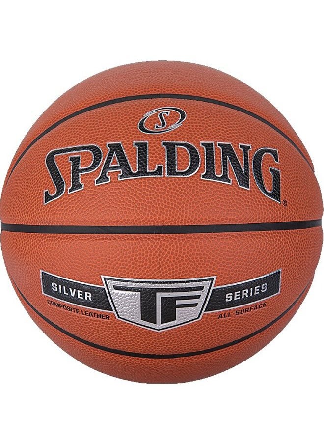 SPALDING - TF SILVER COMPOSITE BASKETBALL (SIZE 7) - Image 1