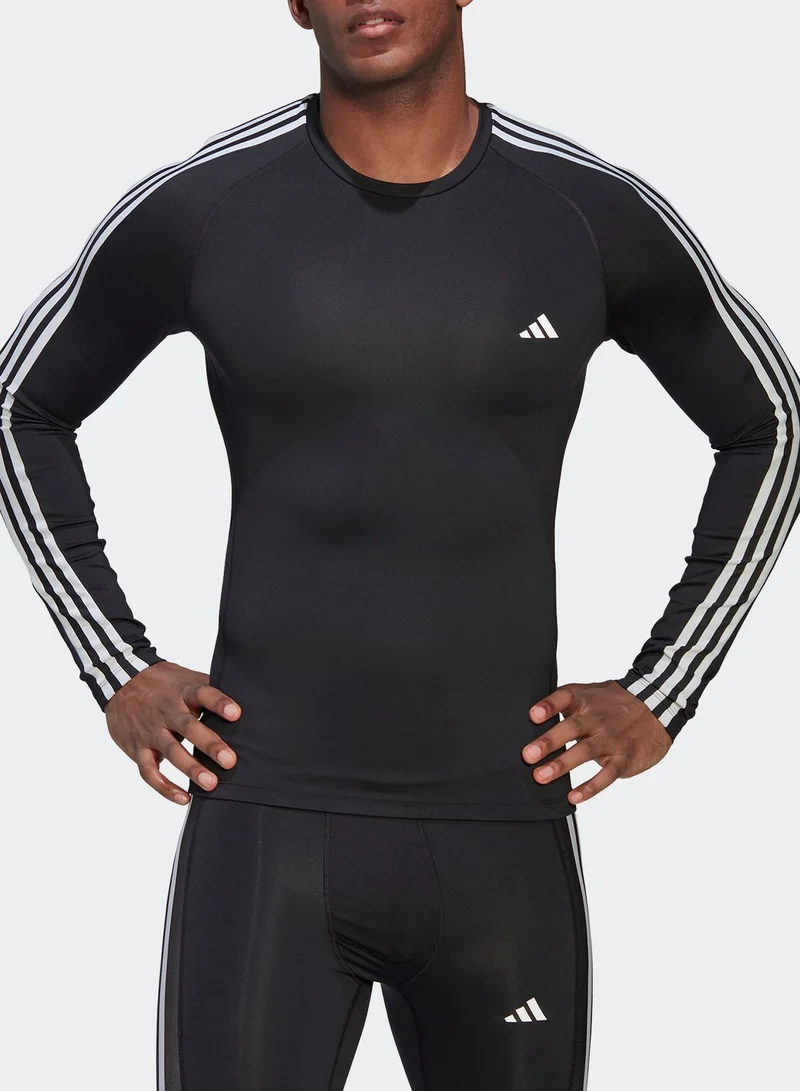 Adidas 3 Stripes Techfit T-shirt