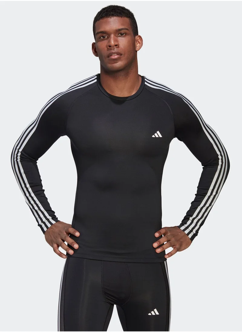 Adidas 3 Stripes Techfit T-shirt