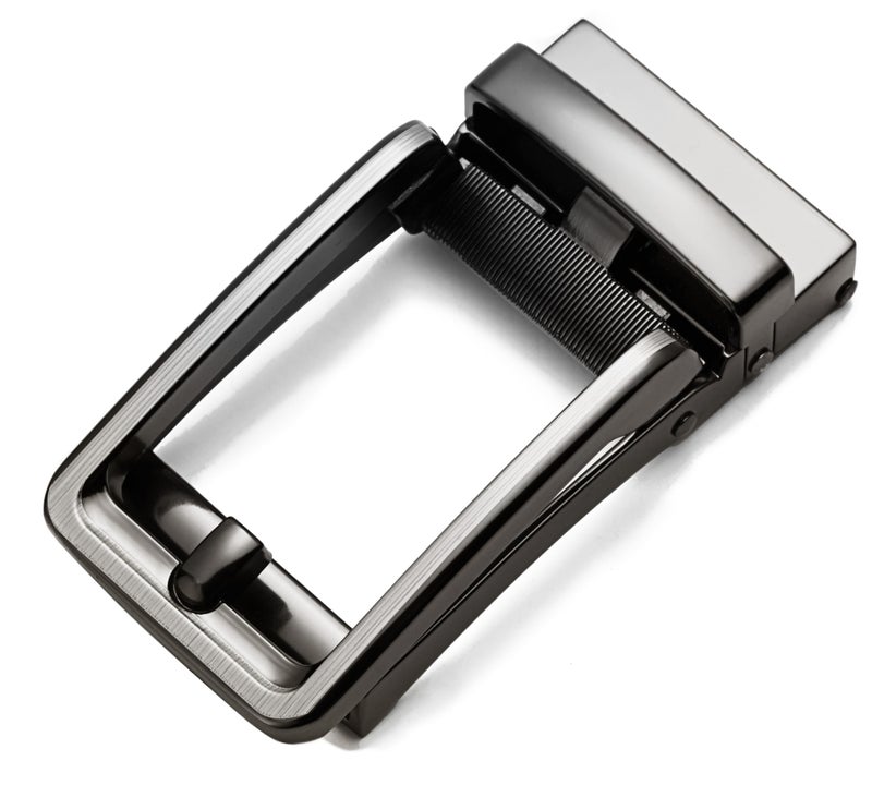 CHAOREN 40mm Ratchet Belt Buckle for 1 3/8 Slide Belt Strap, Click Buckle Adjustable Skeleton Shape - Image 1