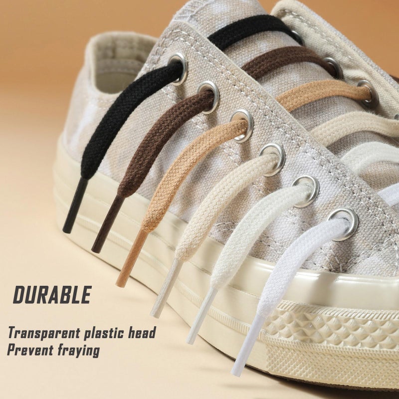 Handshop رباط أحذية رياضي مسطح عريض من هاندشوب 5/16" (زوجين) - أربطة للأحذية الرياضية والأحذية العادية بديل أسود 55 بوصة (140 سم) - Image 5