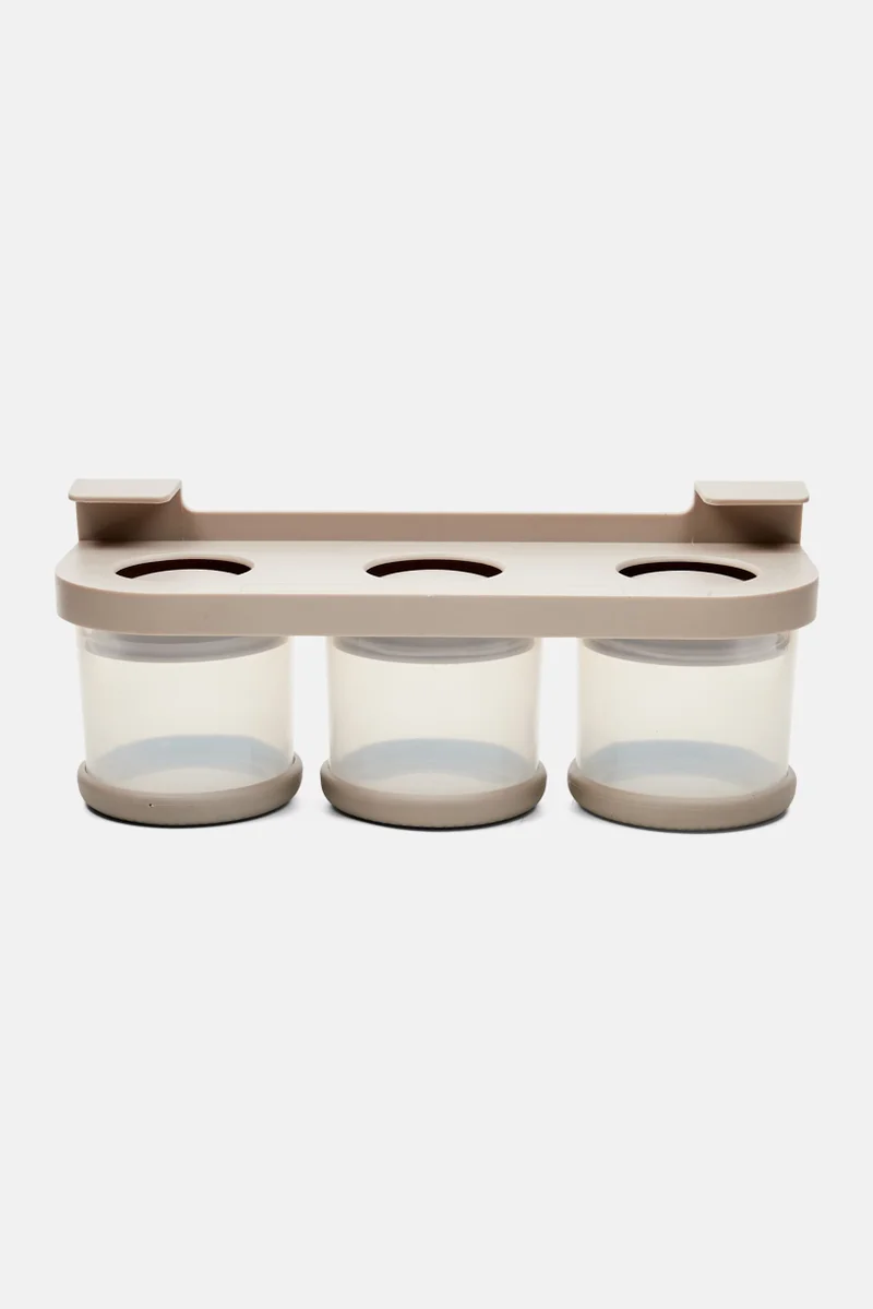 Muy Mucho 3 Pack Dispensers 180 ml, Grey