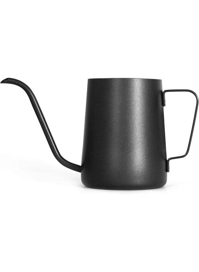 KUYING - Long Narrow Spout Stainless Pour Coffee Pot Gooseneck Kettle Black 250ML Coffee Maker for Office Home Brewing Drip Coffee And Tea Pot Camping and Traveling - Image 1