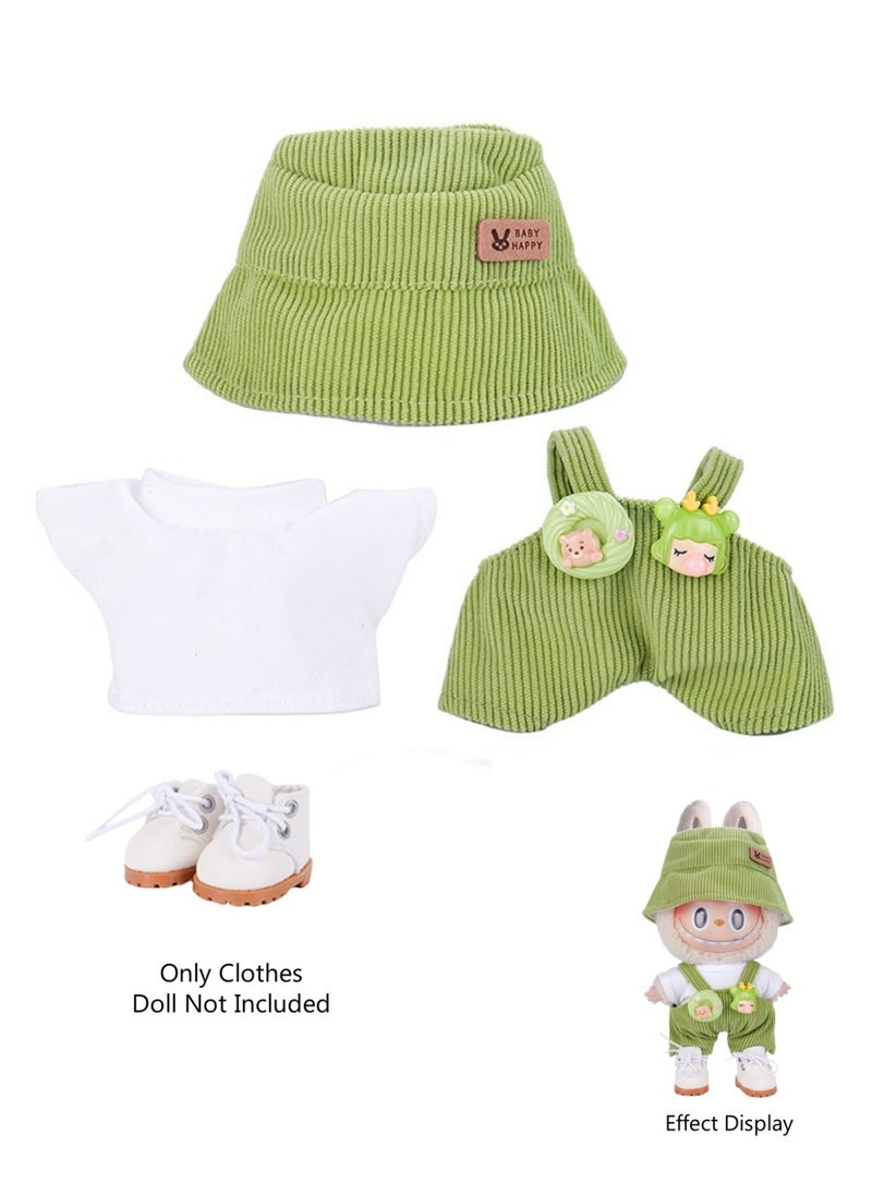 4-Piece Clothes for Labubu Outfit, Exquisite Accessories for Labubu,Cute Clothes Set for 17 cm Labubu Accessories，Labubu	Clothes  - Image 1