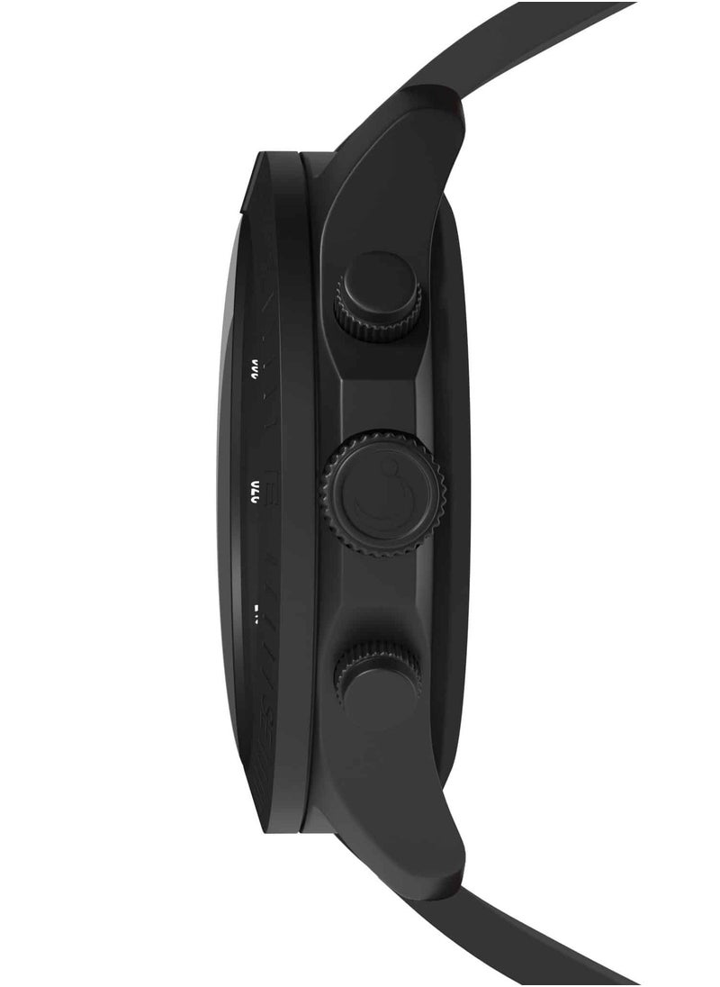 Al Fajr Dynamic 360 Analog+Digital Rubber Strap Watch - WH-24 - 44mm